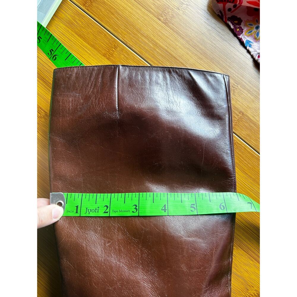 Salvatore Ferragamo Brown vintage knee Riding Style Boot 38 - Picture 15 of 16